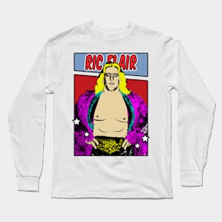 Ric Flair Pop Art Comic Style Long Sleeve T-Shirt